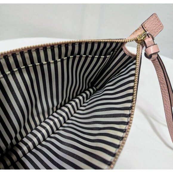 Kate Spade Jackson Street Lancey Wallet Wristlet Pebbled Leather Pink pwru5689 - Picture 8 of 12